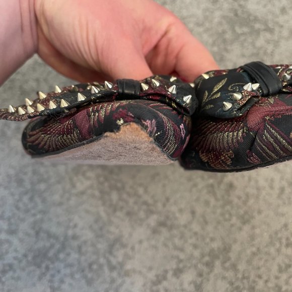 GUC Sam Edelman Raisa studded bow brocade ballet flats - Picture 6 of 13